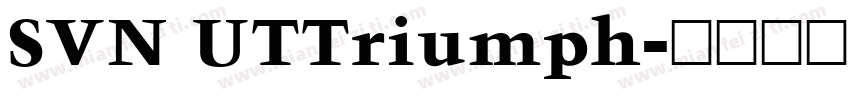 SVN UTTriumph字体转换